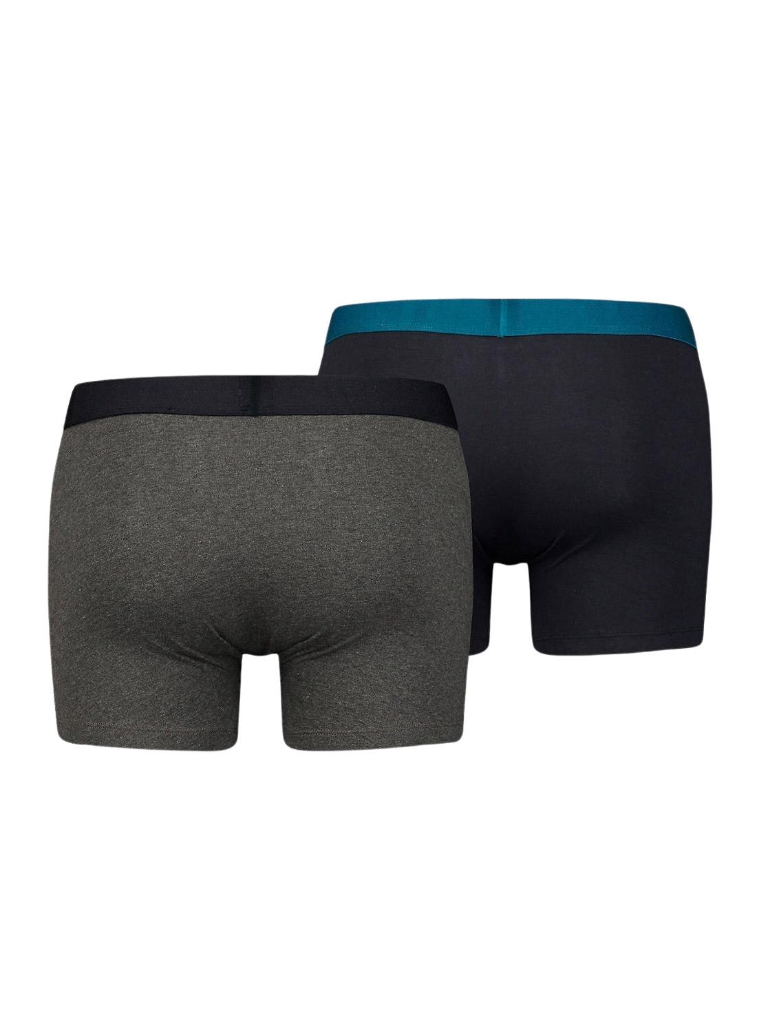 Pack 2 Cuecas Levis Solid Boxer Cinza Homem