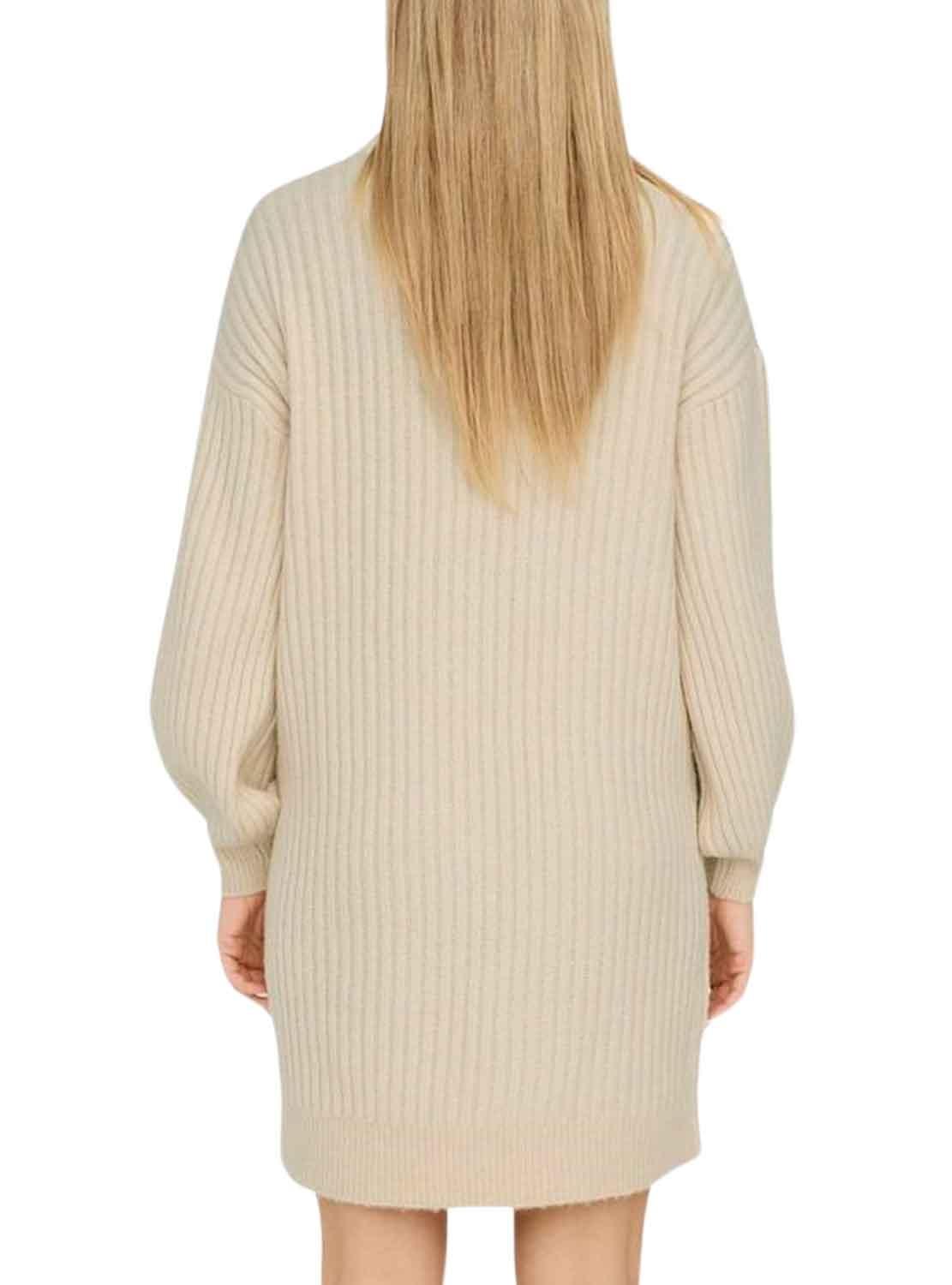 Vestido Only Lallie Beige para Mulher