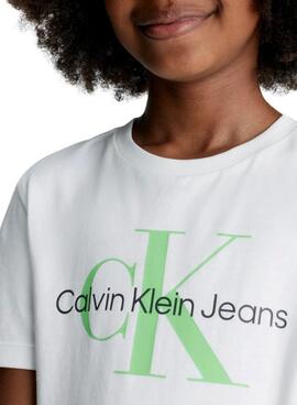 T-Shirt Calvin Klein Jumpsuitgram Branco Menino
