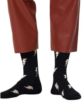 Maias Happy Socks Flash Pretos para Homem