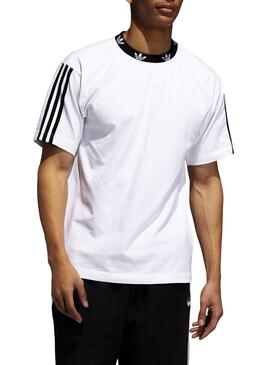 T-Shirt Adidas Trefoil Rib Branco Homem