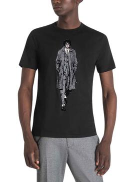 T-Shirt Antony Morato Slim Fit Preto Homem