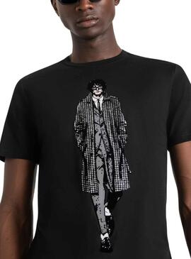 T-Shirt Antony Morato Slim Fit Preto Homem