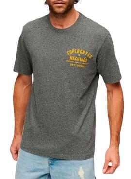 T-Shirt Superdry Workwear Trade Cinza para Homem