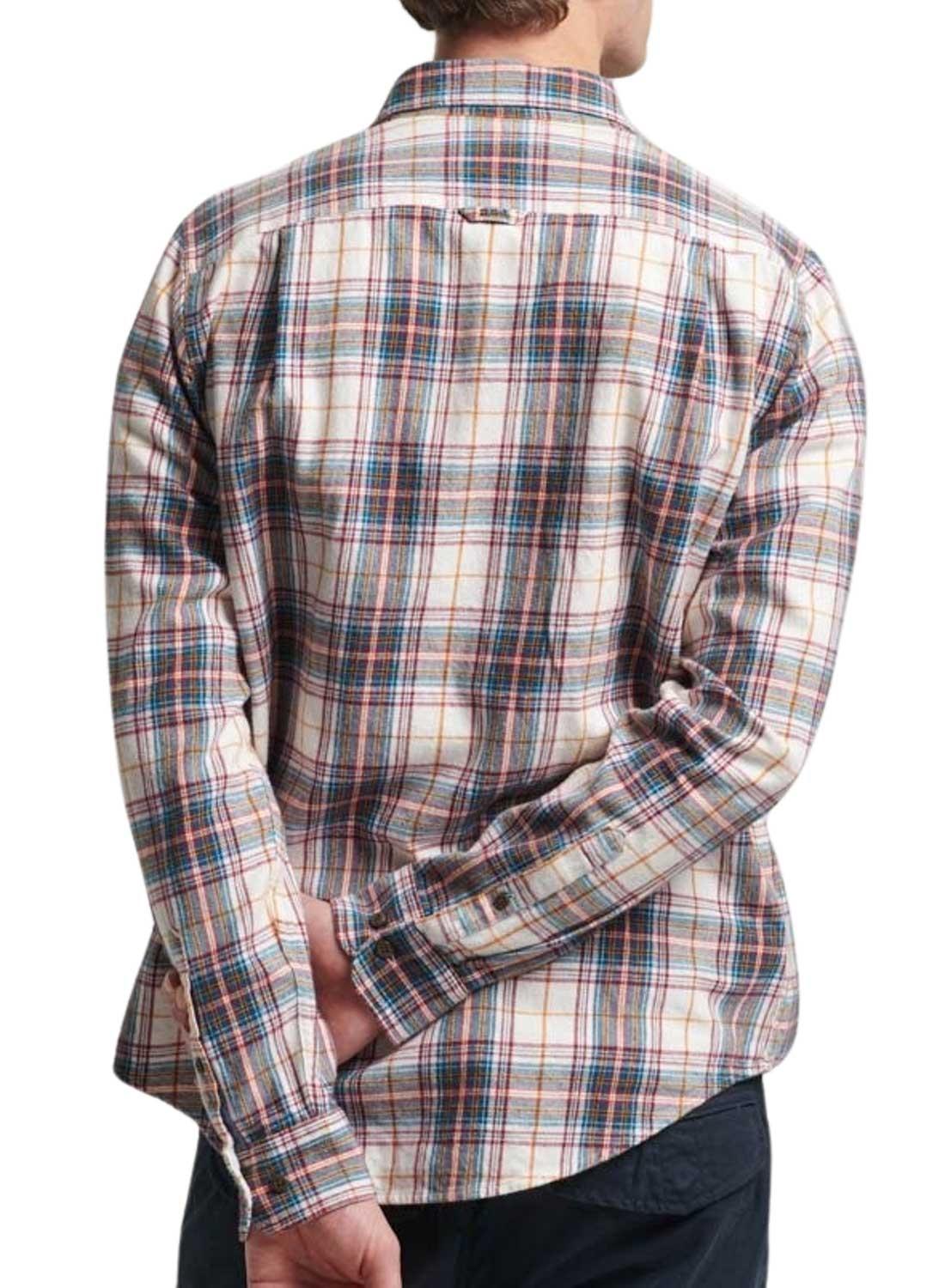 Camisa Superdry Cotton Lumberjack Branca Homem