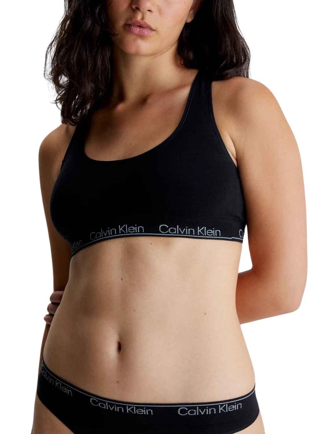 Soutien Calvin Klein Racerback Preto para Mulher