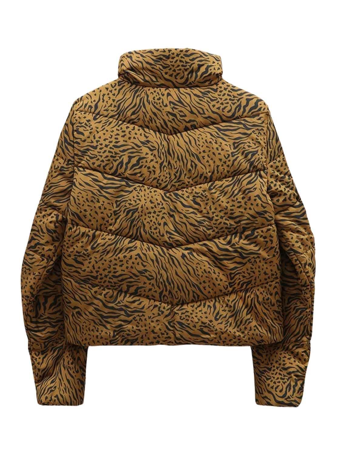 Casaca Vans Foundry Puffer Leopardo para Menina