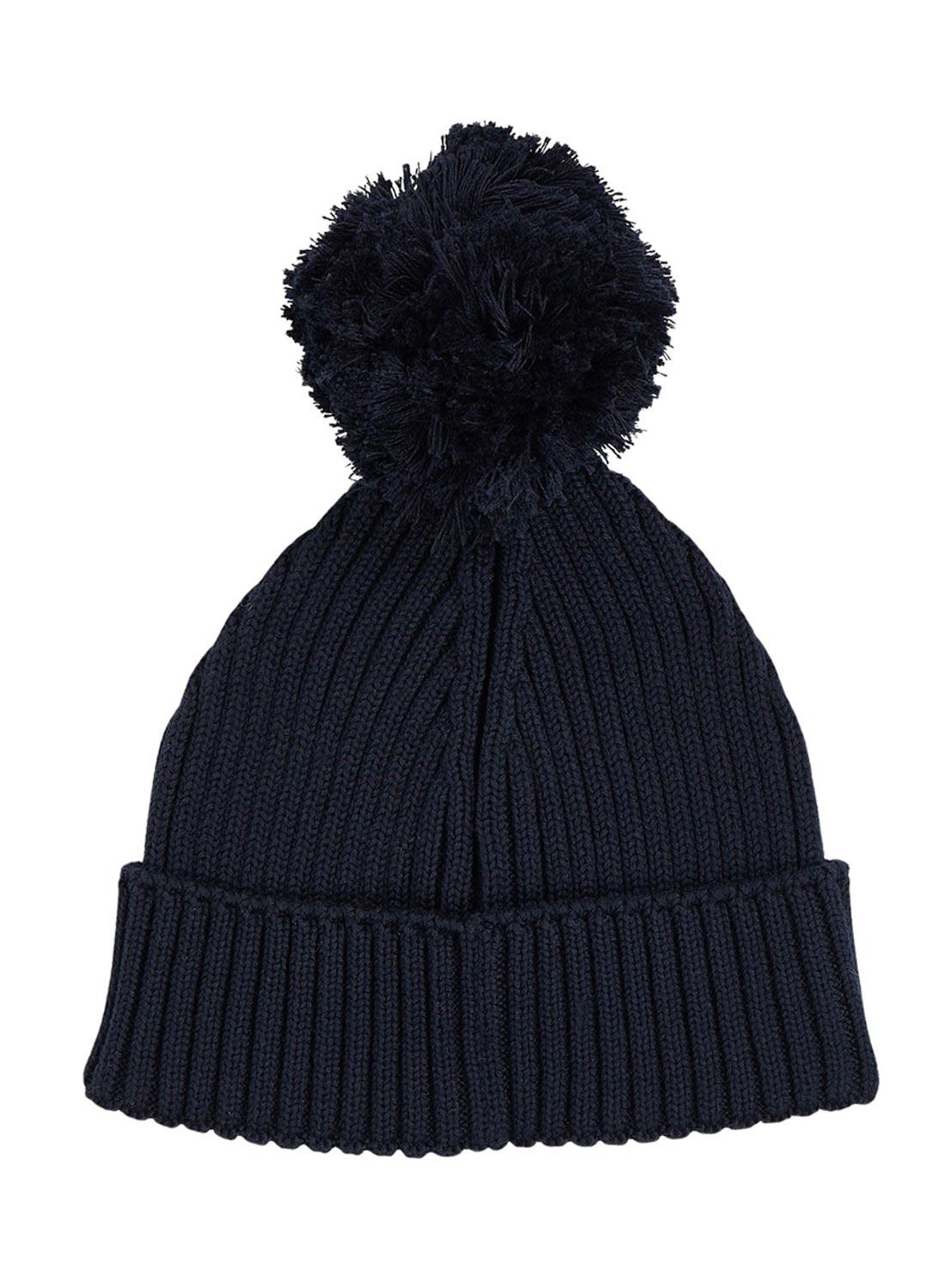 Chapéu Tommy Hilfiger Big Flag Pom Pom Preto