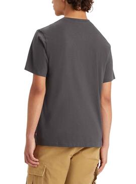 T-Shirt Levis Relaxed Cinza para Homem