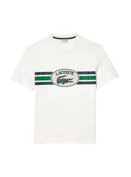 T-Shirt Lacoste Monograma Branco para Homem