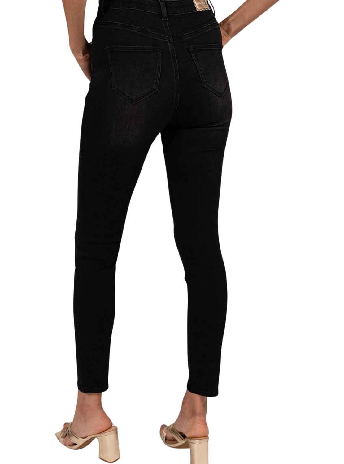 Calças Jeans Naf Naf Style Preto para Mulher