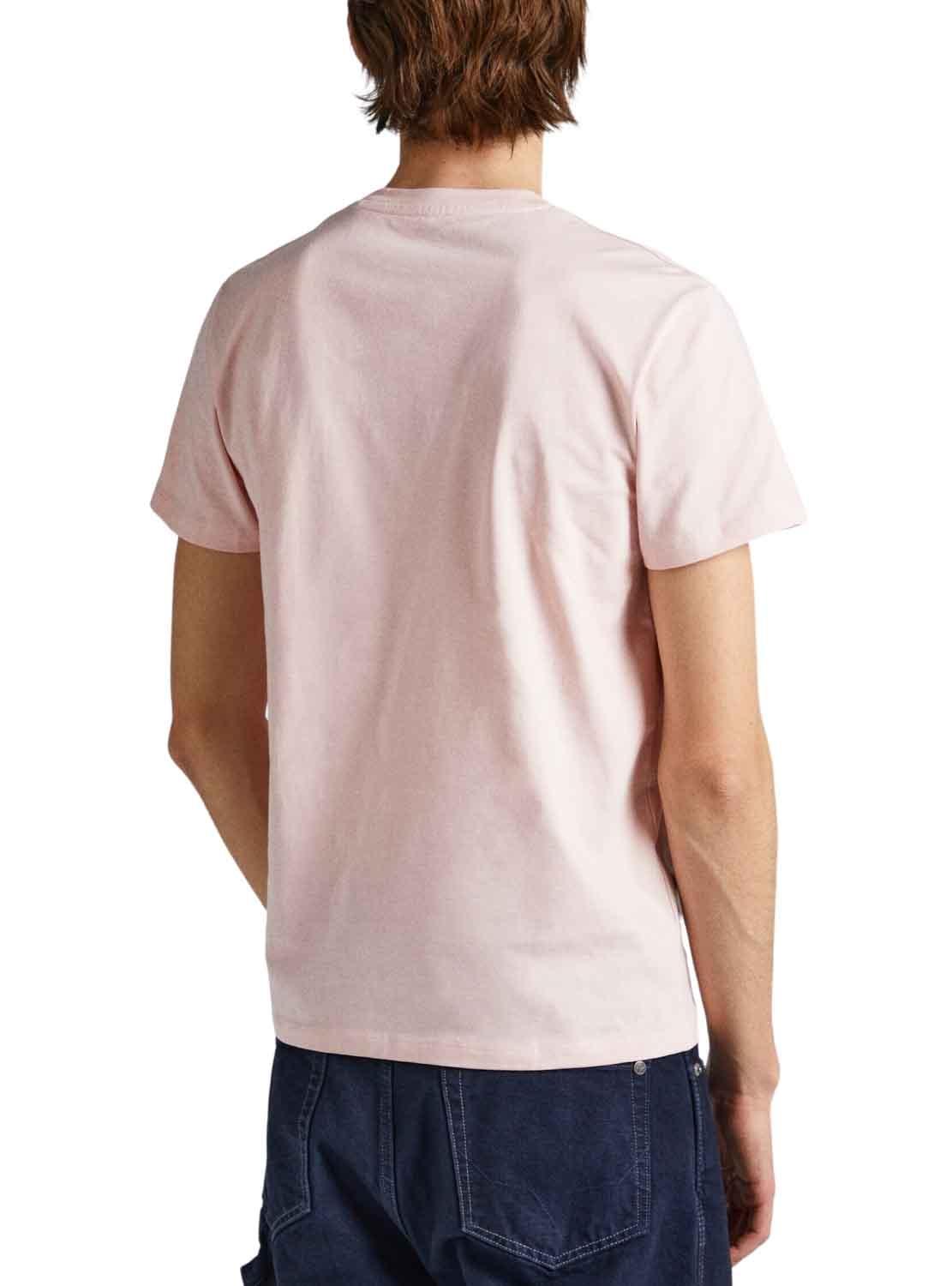 T-Shirt Pepe Jeans Waddon Rosa para Homem