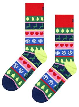 Maias Happy Socks Natal para Mulher