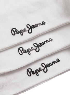 Pack 3 Maias Pepe Jeans Ribetes Branco Mulher