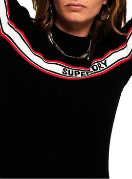 Vestido Superdry Logo Preto Mulher