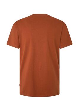 T-Shirt Pepe Jeans Kenelm Laranja para Homem