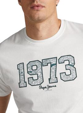 T-Shirt Pepe Jeans Wyatt Branco para Homem