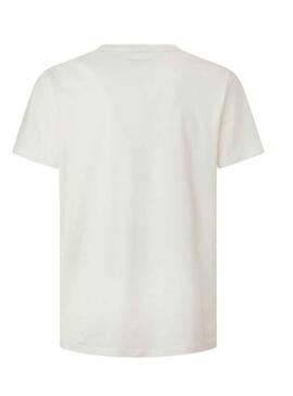 T-Shirt Pepe Jeans Wyatt Branco para Homem