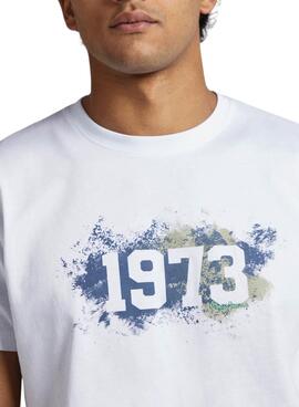 T-Shirt Pepe Jeans Ovingdean Branco para Homem