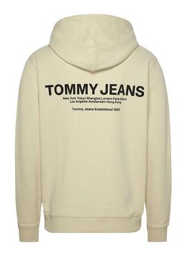 Sweat Tommy Jeans Graphic Hoodie Beige