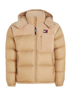 Casaca Tommy Jeans Alaska Veludo cotelê Camel Homem