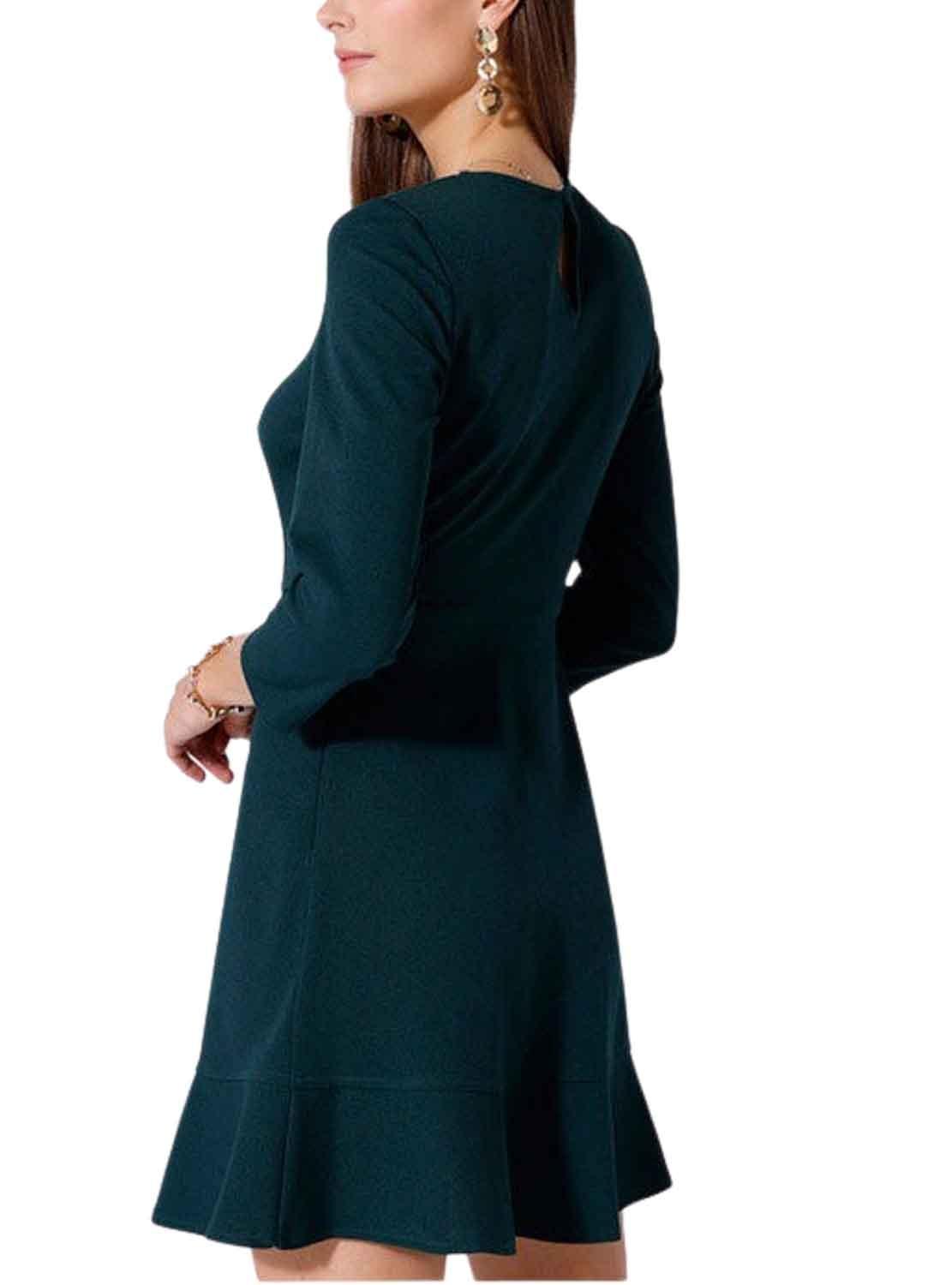 Vestido Naf Naf Opali Verde para Mulher