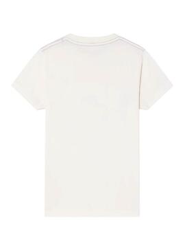T-Shirt Logo Hackett Branco Menino