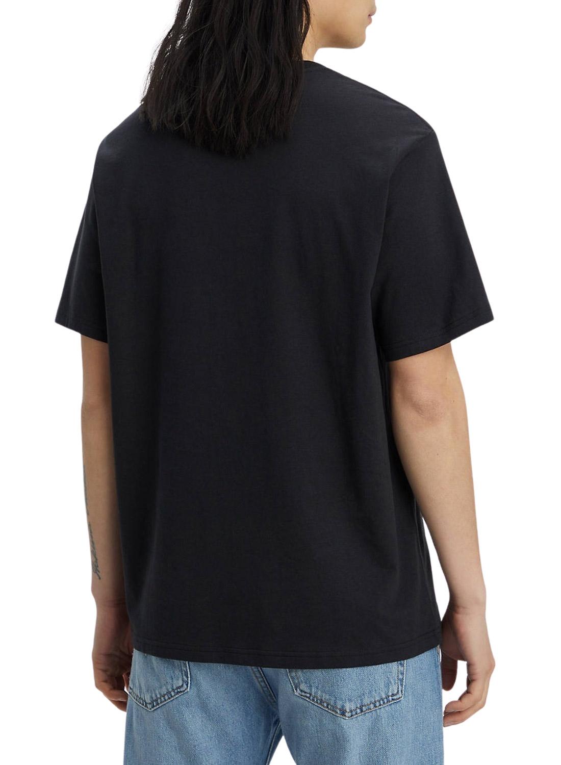 T-Shirt Levis Relaxed Fit Preto para Homem