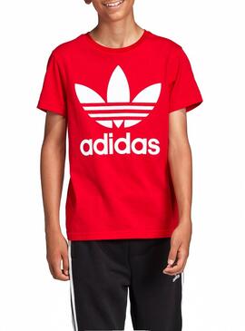 T-Shirt Adidas Trefoil Vermelho