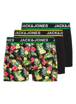 Pack Cuecas Jack & Jones Flowers