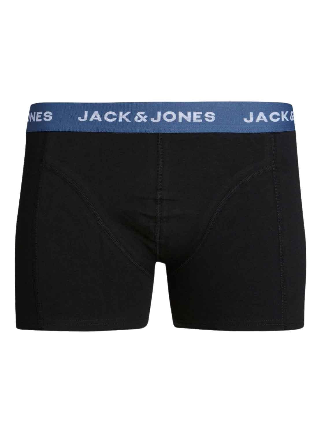 Cuecas Jack & Jones Deu Pack 3 Preto