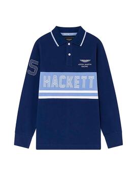 Pólo Hackett Aston Martin Racing Azul Marinho Meni