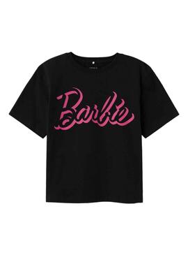 T-Shirt Name It Dalina Barbie Preto para Menina
