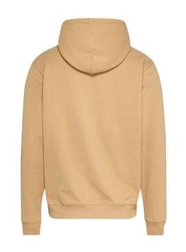 Sweat Tommy Jeans Graphic Beige Homem