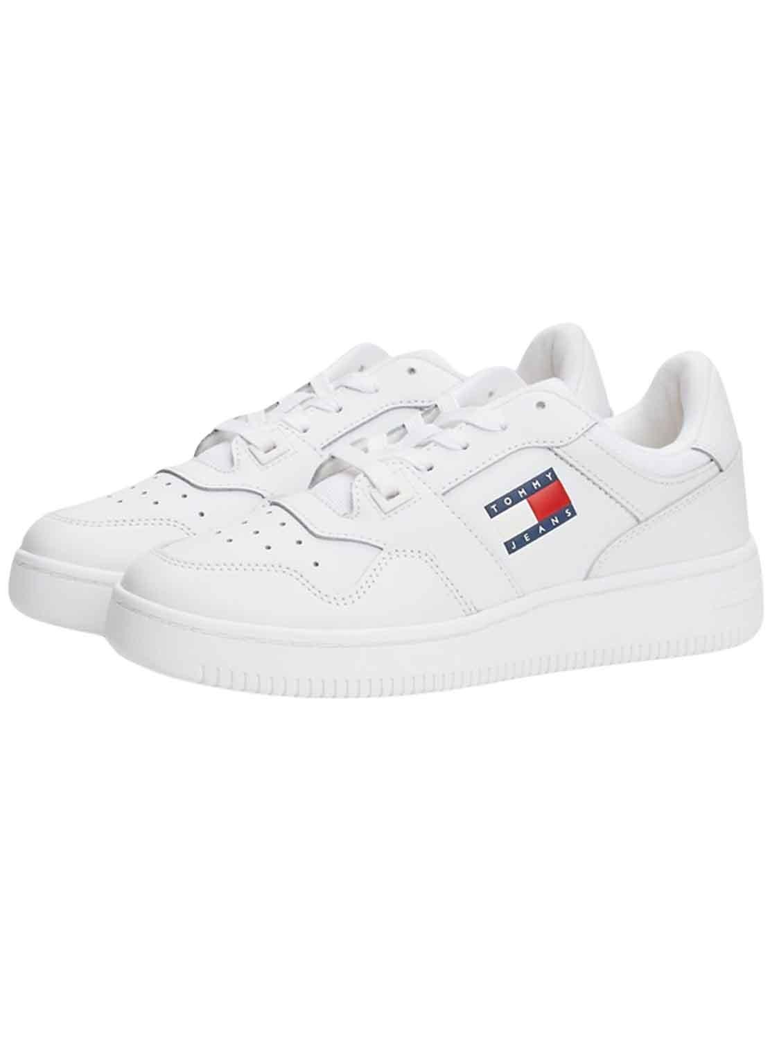 Sapatilhas Tommy Jeans Retro Cesta Branco Mulher