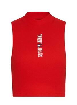Top Tommy Jeans Archive Vermelho para Mulher