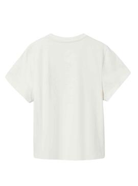 T-Shirt Name It Tupsi Branco para Menina