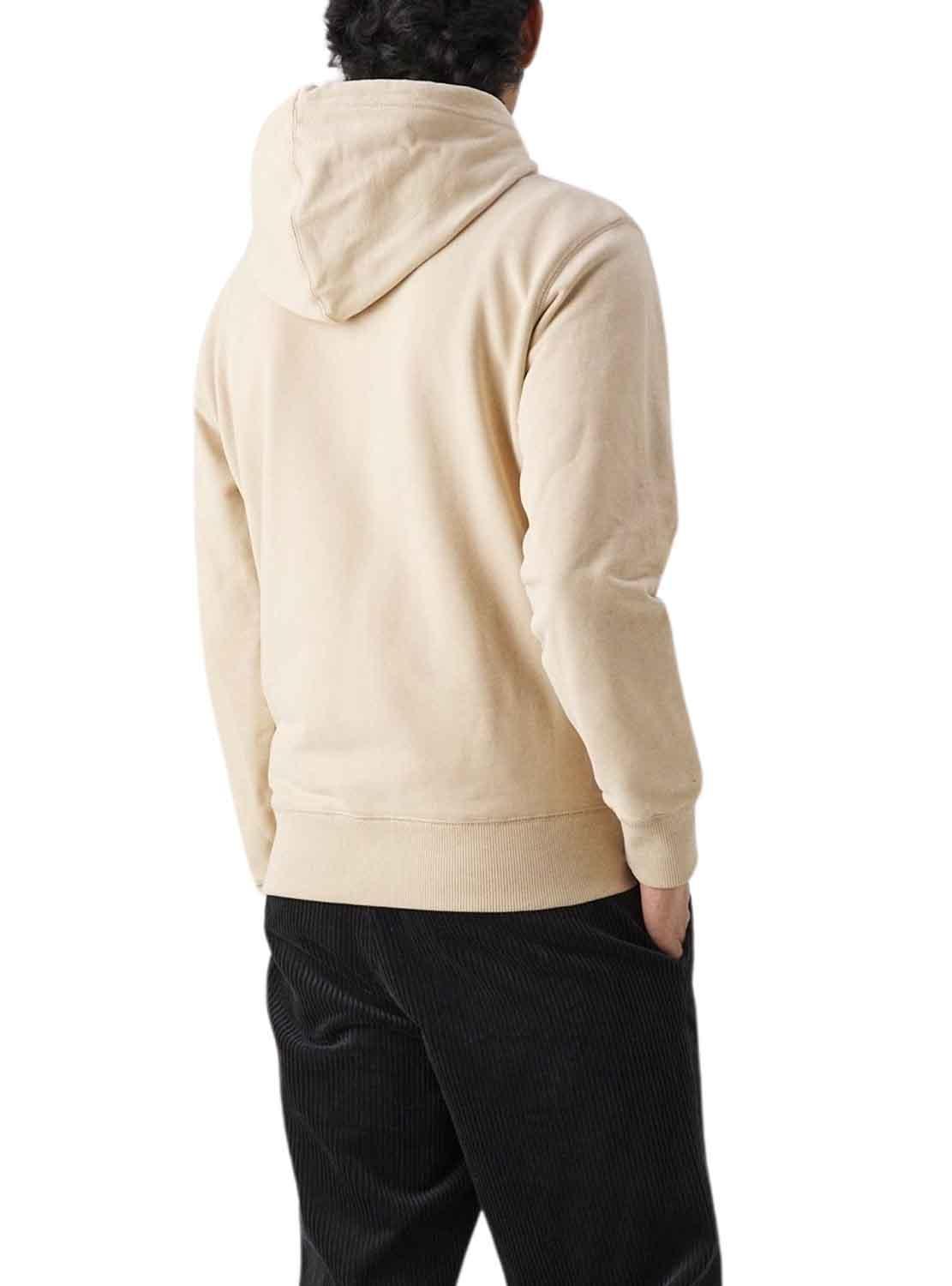 Sweat Calvin Klein Badge Hoodie Beige Homem