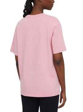T-Shirt Tommy Jeans Bold Rosa para Mulher