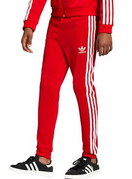 Calças Adidas Superstar Vermelho Menino