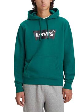 Sweat Levis Hoodie Basic Verde para Homem