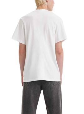 T-Shirt Levis Relaxed Branco para Homem