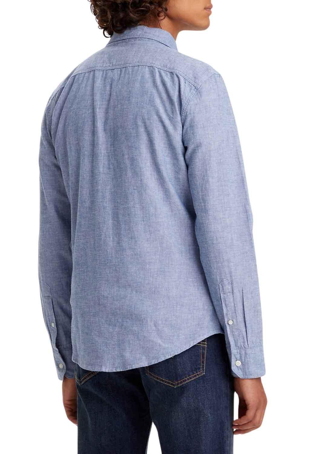 Camisa Levis Battery Slim Azul para Homem