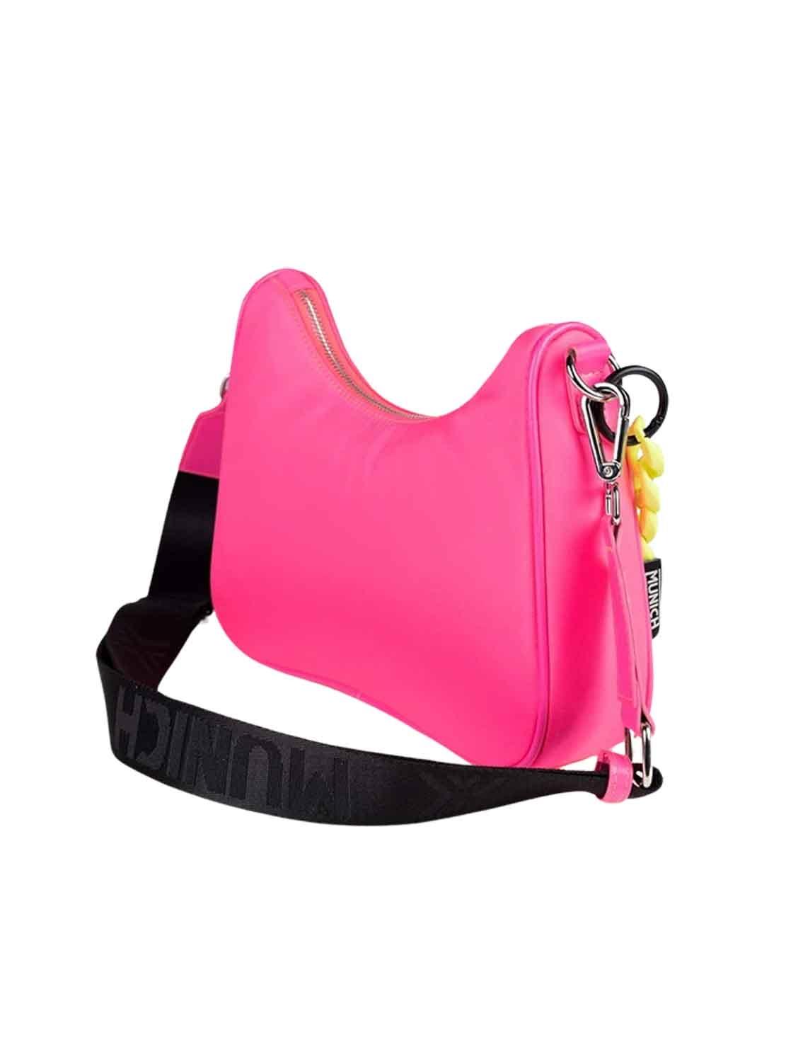 Bolsa Munich Rosa Fúcsia Baguette para Mulher