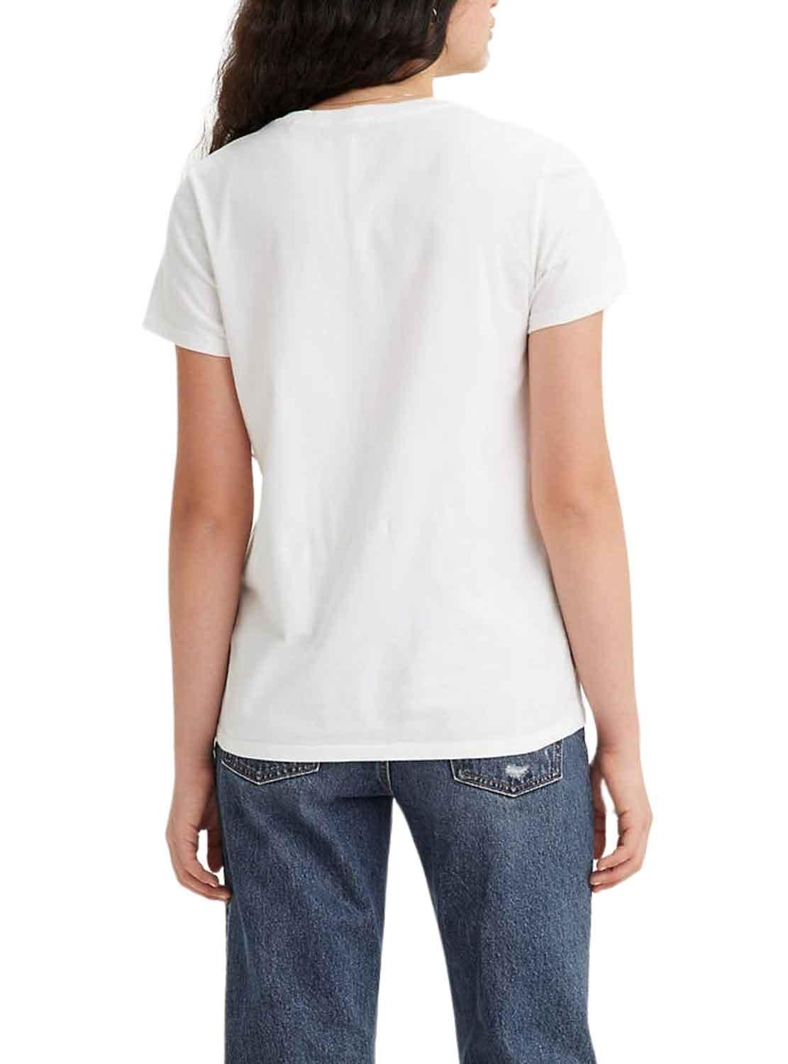 T-Shirt Levis The Perfeito Tee Leopard Branco