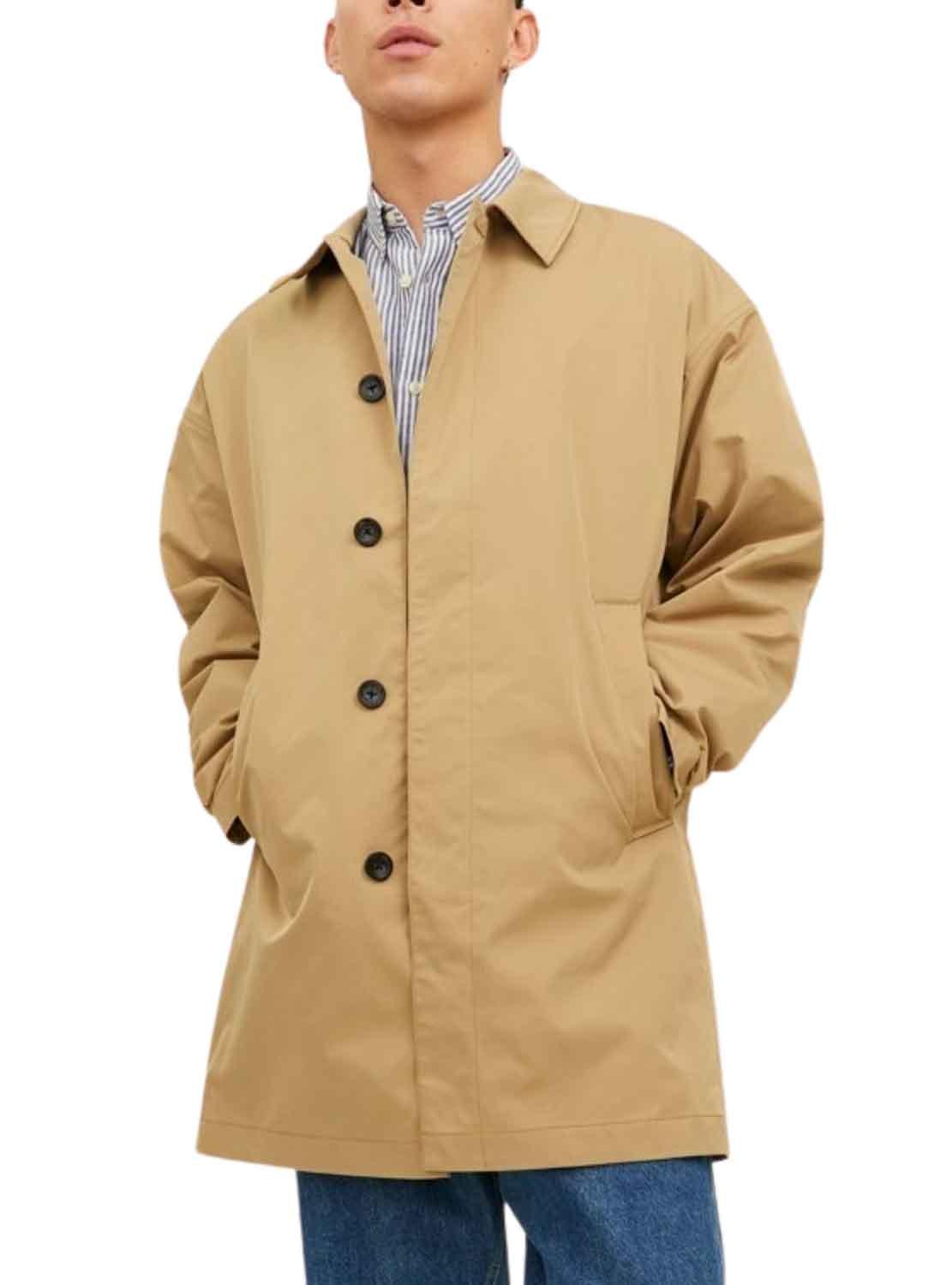 Trench coat Jack & Jones Vinco Mac Beige Homem