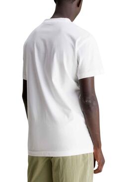 T-Shirt Calvin Klein Institutional Branco Homem