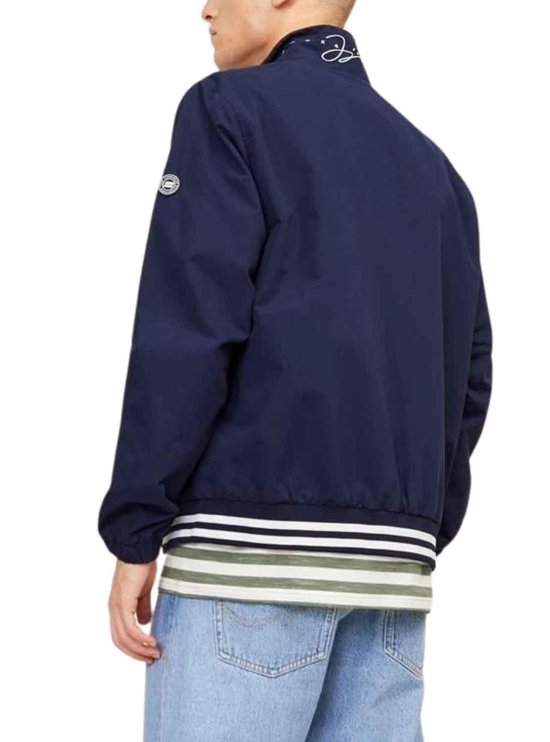 Casaca Jack & Jones Suba Bomber Azul Marinho Homem