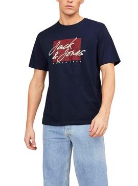 T-Shirt Jack & Jones Zuri Azul Marinho Homem