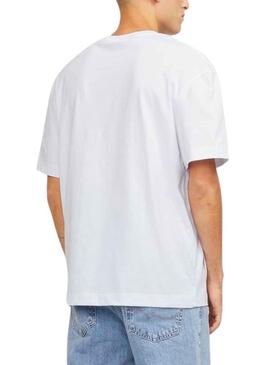 T-Shirt Jack & Jones Lucca Branco para Homem